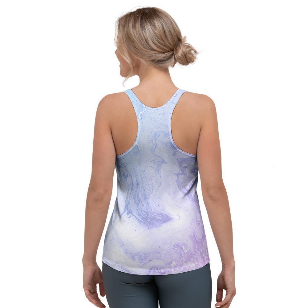 Pastel Marble Women's Racerback Tank Top-grizzshop