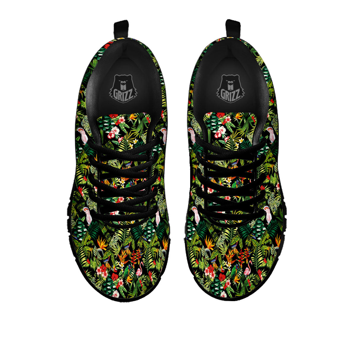 Patchwork Exotic Print Pattern Black Sneaker-grizzshop