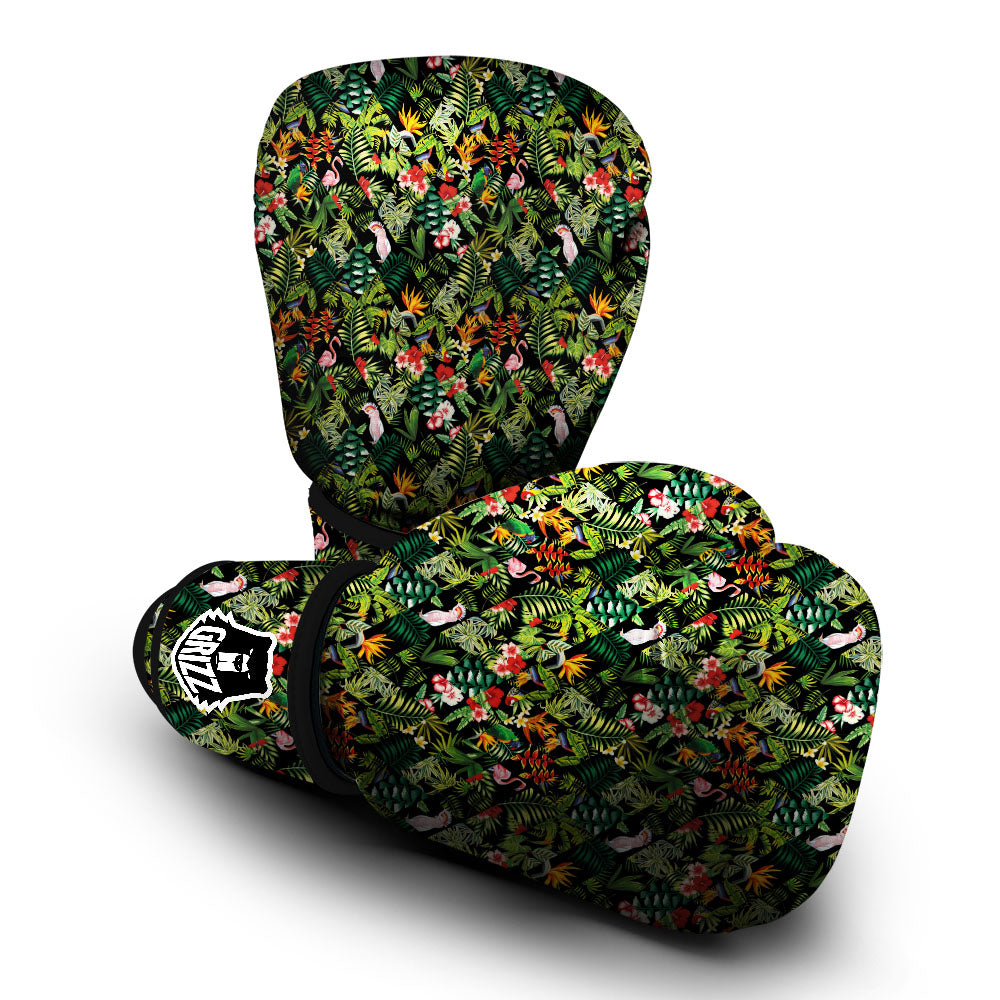 Patchwork Exotic Print Pattern Boxing Gloves-grizzshop