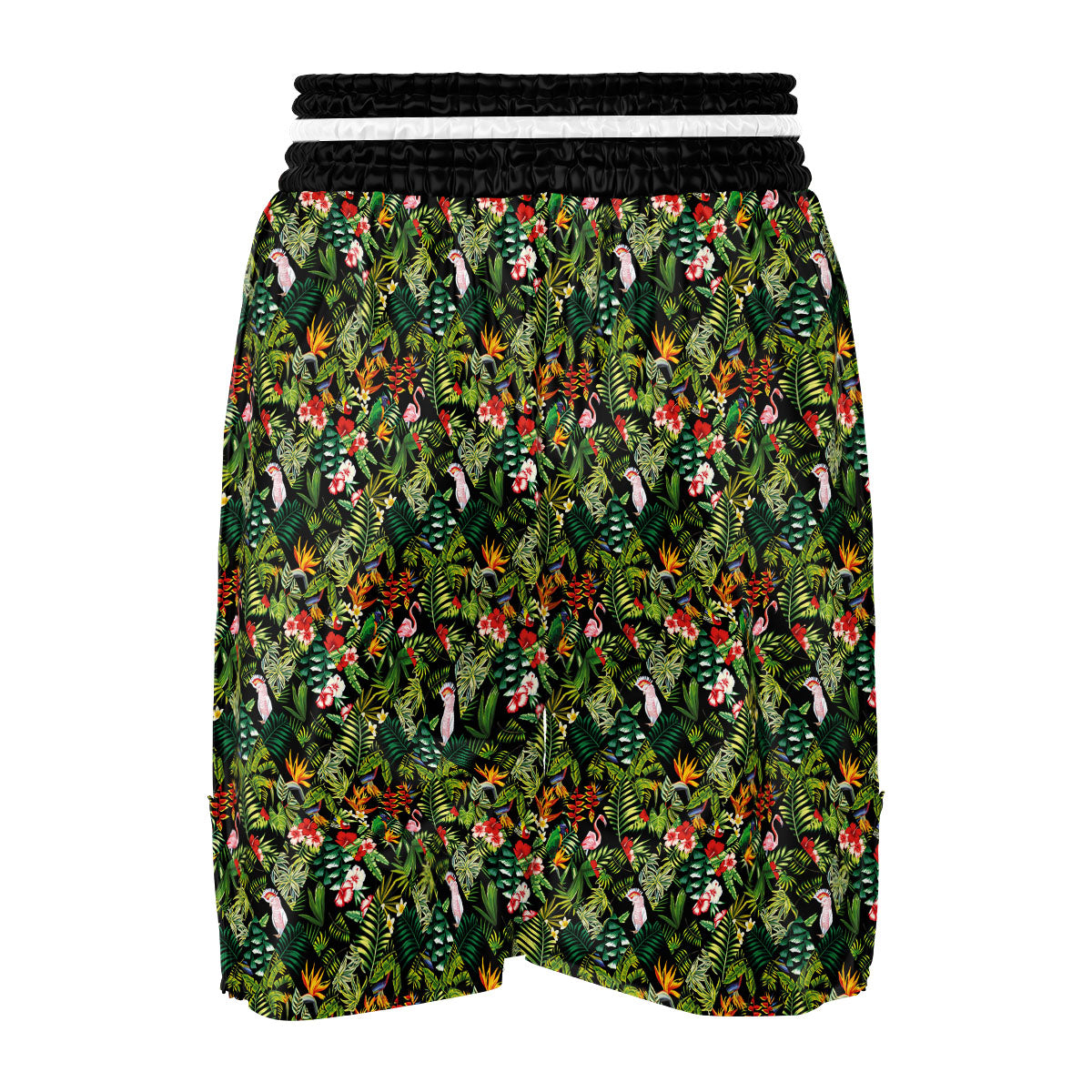 Patchwork Exotic Print Pattern Boxing Shorts-grizzshop