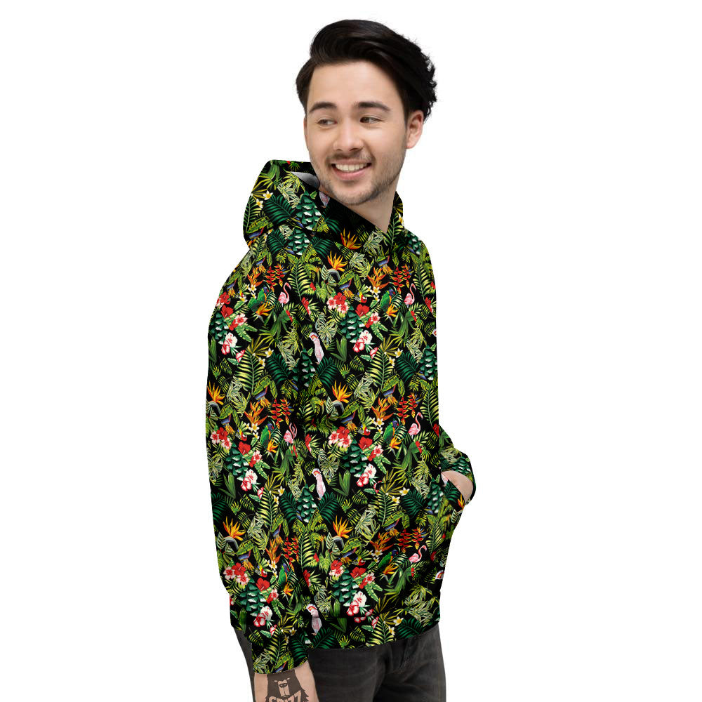 Patchwork Exotic Print Pattern Men's Hoodie-grizzshop