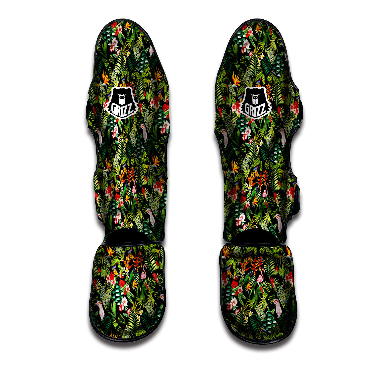 Patchwork Exotic Print Pattern Muay Thai Shin Guards-grizzshop