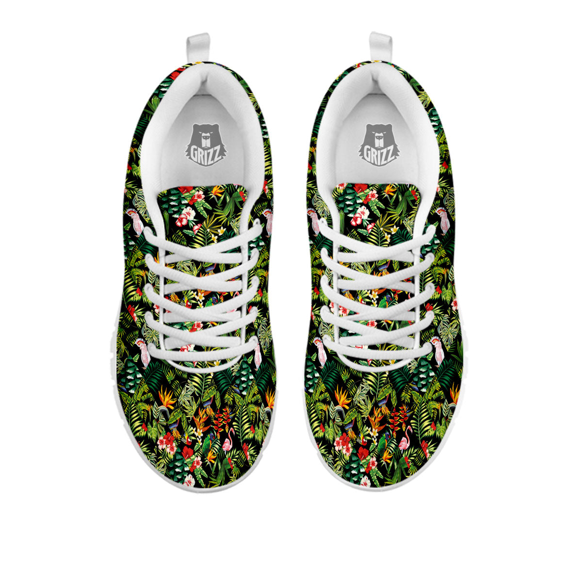 Patchwork Exotic Print Pattern White Sneaker-grizzshop