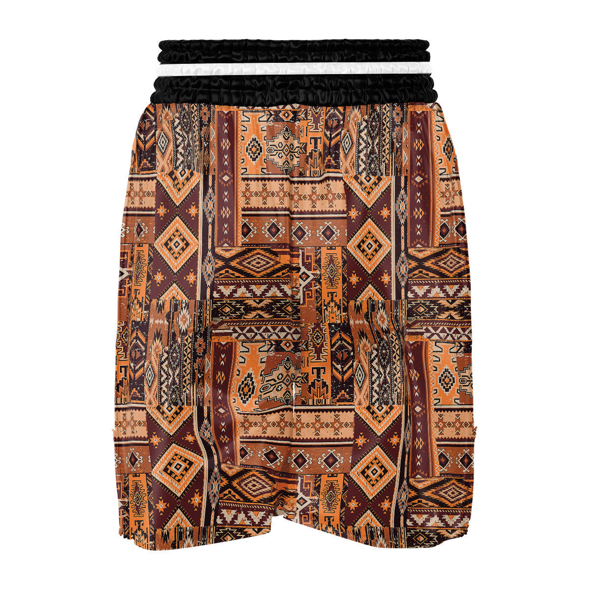 Patchwork Grunge Native American Print Pattern Boxing Shorts-grizzshop