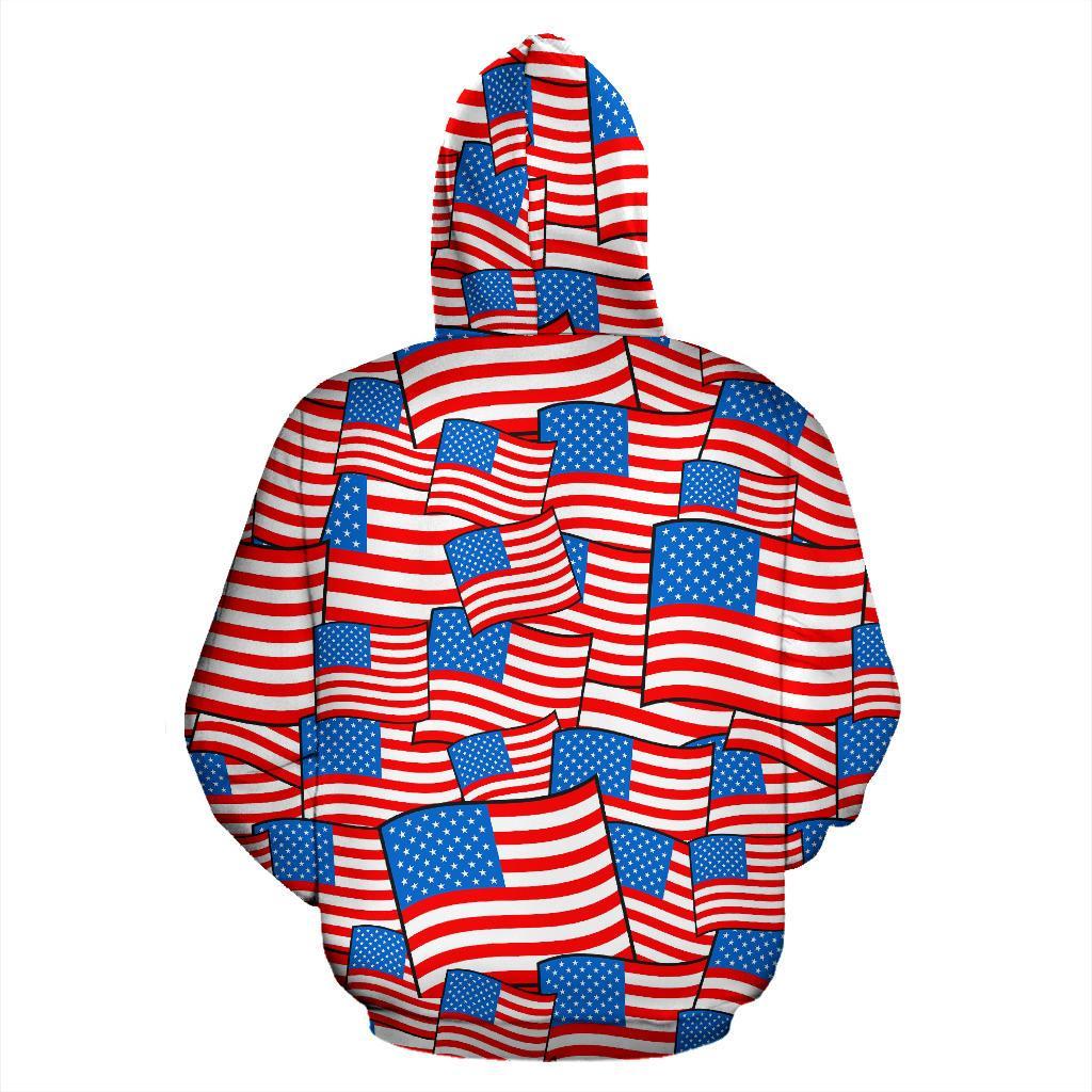 Patriot Pattern Print Men Women Pullover Hoodie-grizzshop