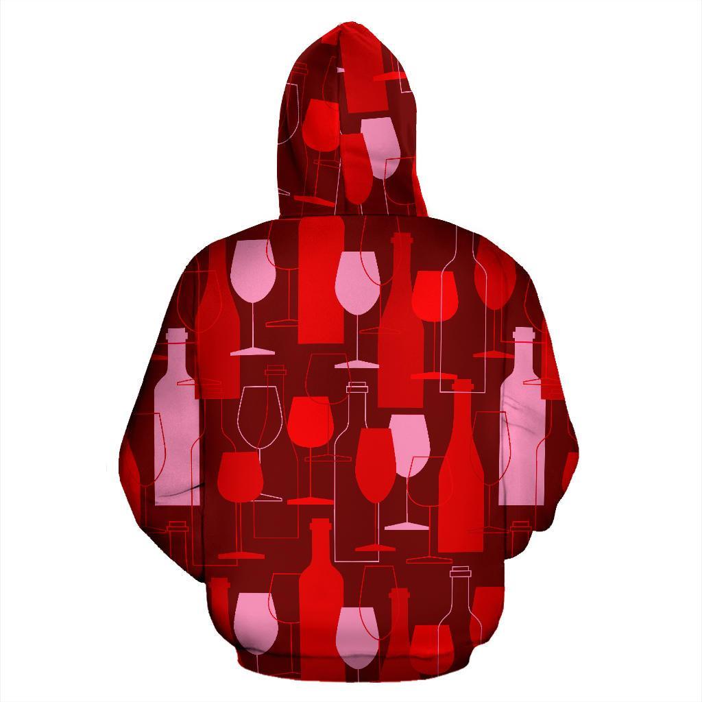 Pattern Champagne Print Men Women Pullover Hoodie-grizzshop