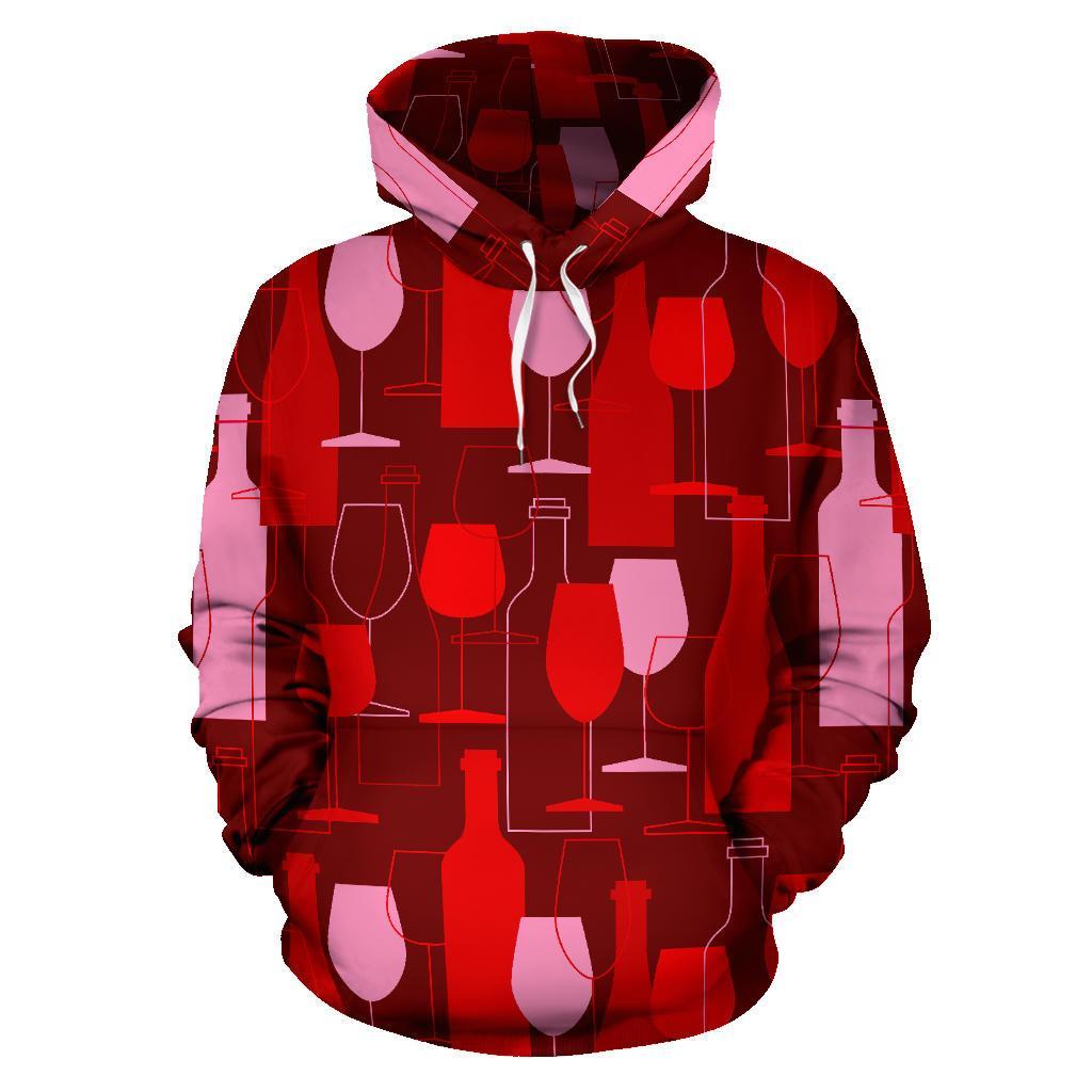 Pattern Champagne Print Men Women Pullover Hoodie-grizzshop
