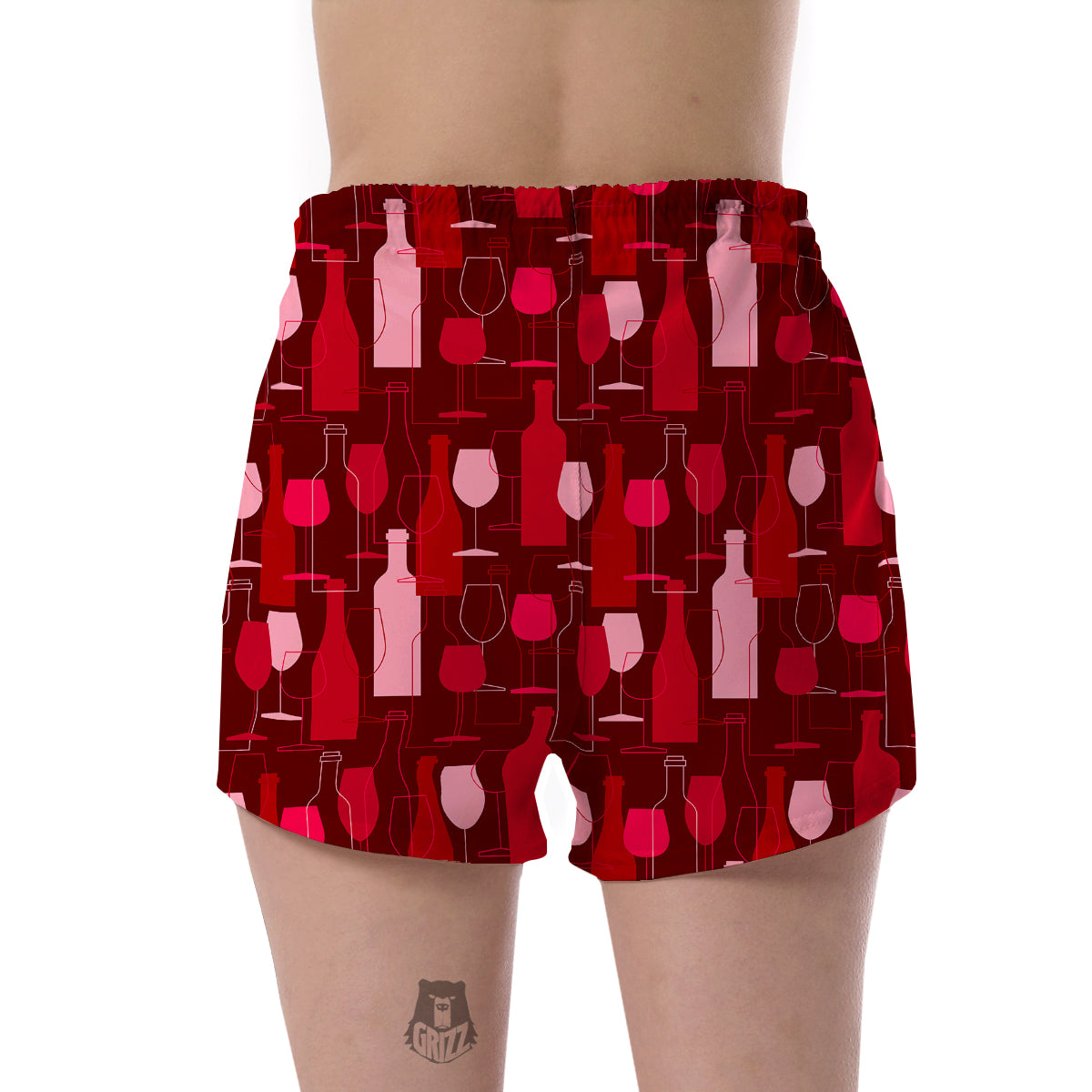 Pattern Champagne Print Women's Shorts-grizzshop