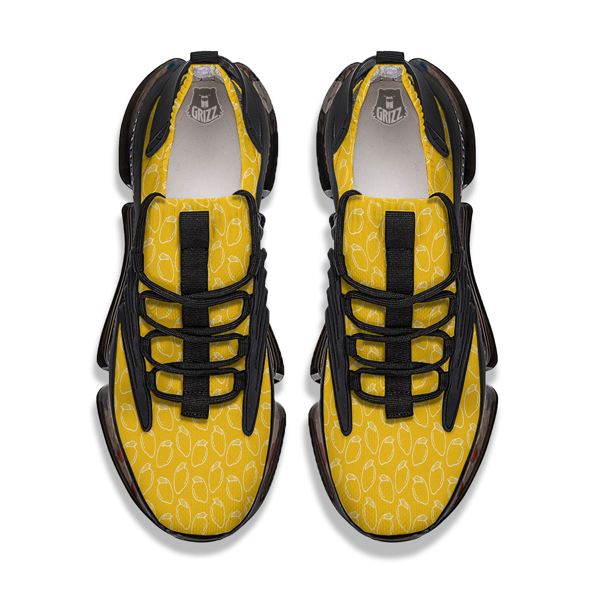 Pattern Mango Print Black Gym Shoes-grizzshop