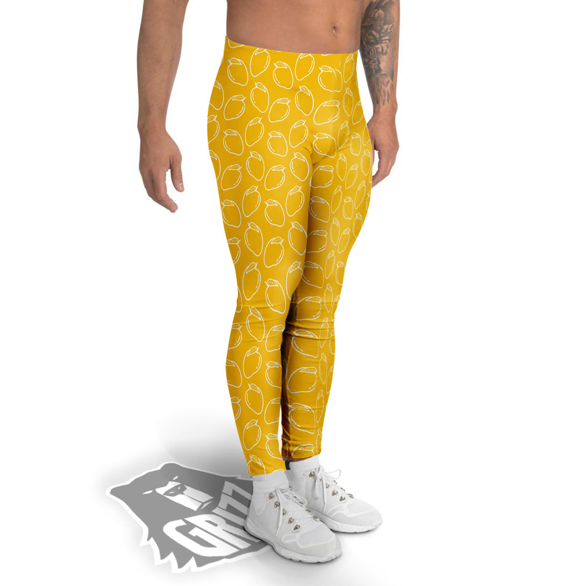 Pattern Mango Print Men's Leggings-grizzshop