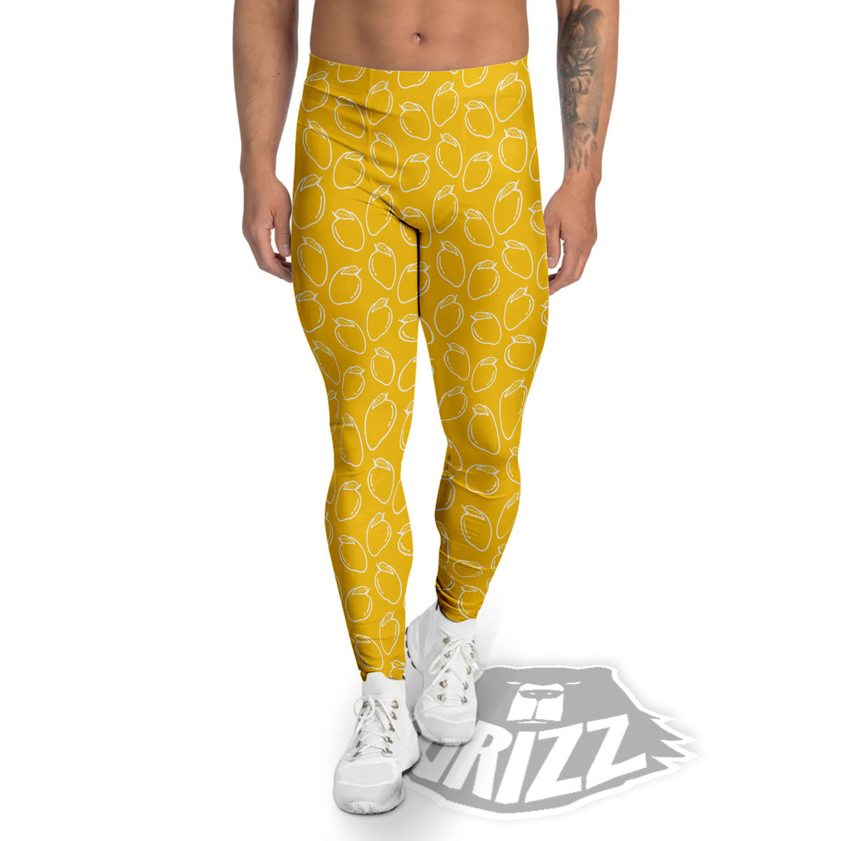 Pattern Mango Print Men's Leggings-grizzshop