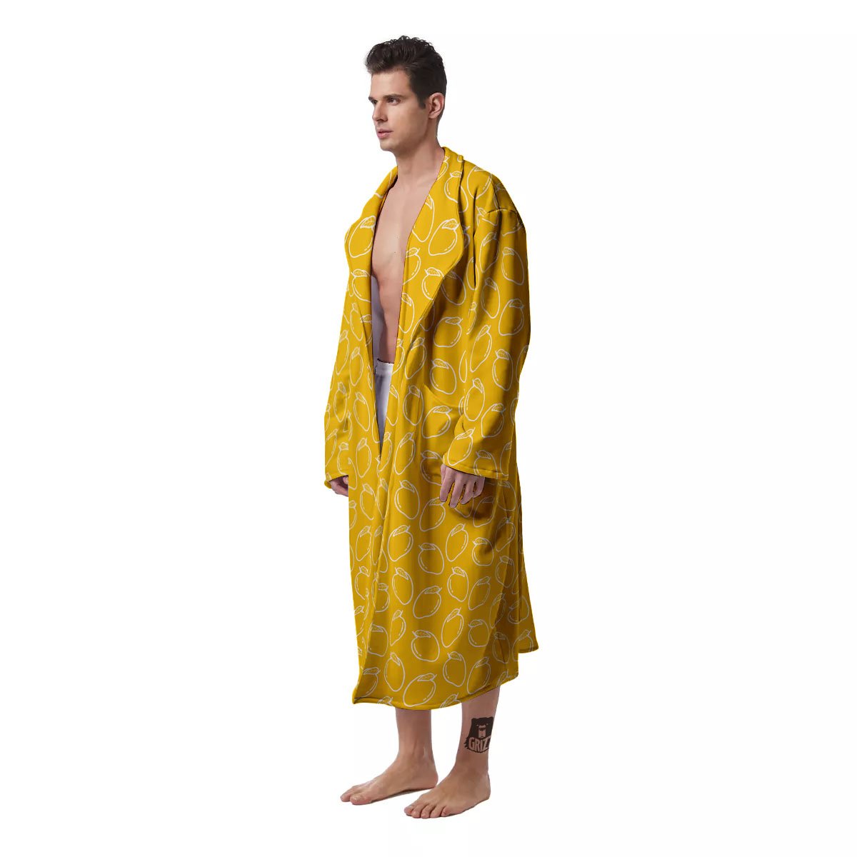 Pattern Mango Print Men's Robe-grizzshop
