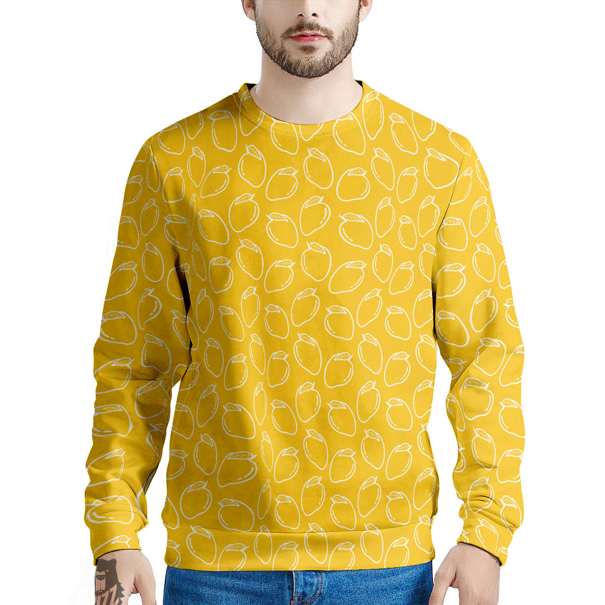 Pattern Mango Print Men's Sweatshirt-grizzshop