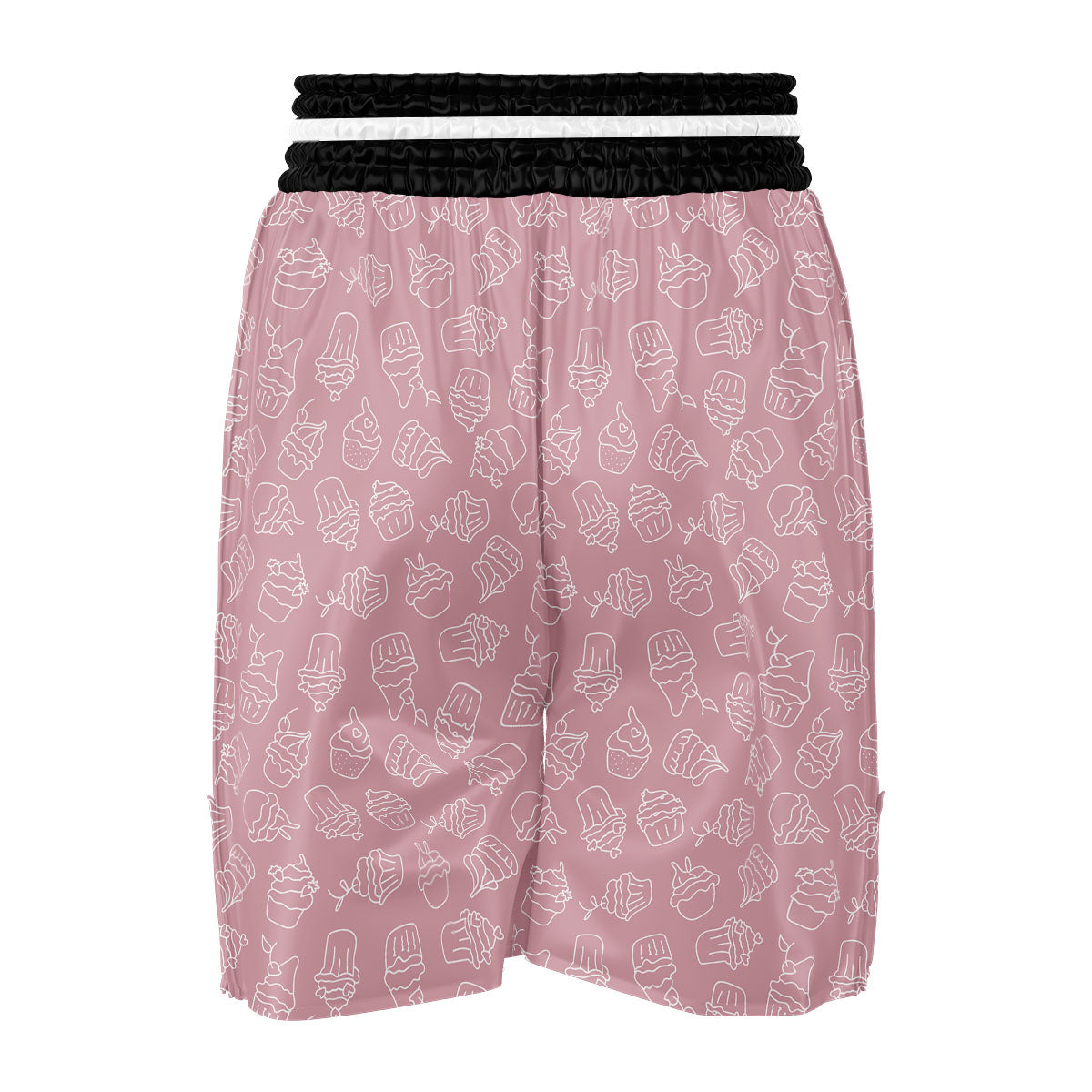 Pattern Mini Cupcake Print Boxing Shorts-grizzshop