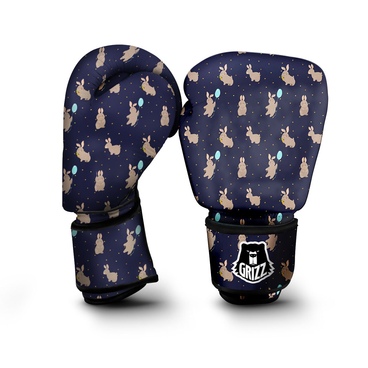 Pattern Mini Rabbit Print Boxing Gloves-grizzshop