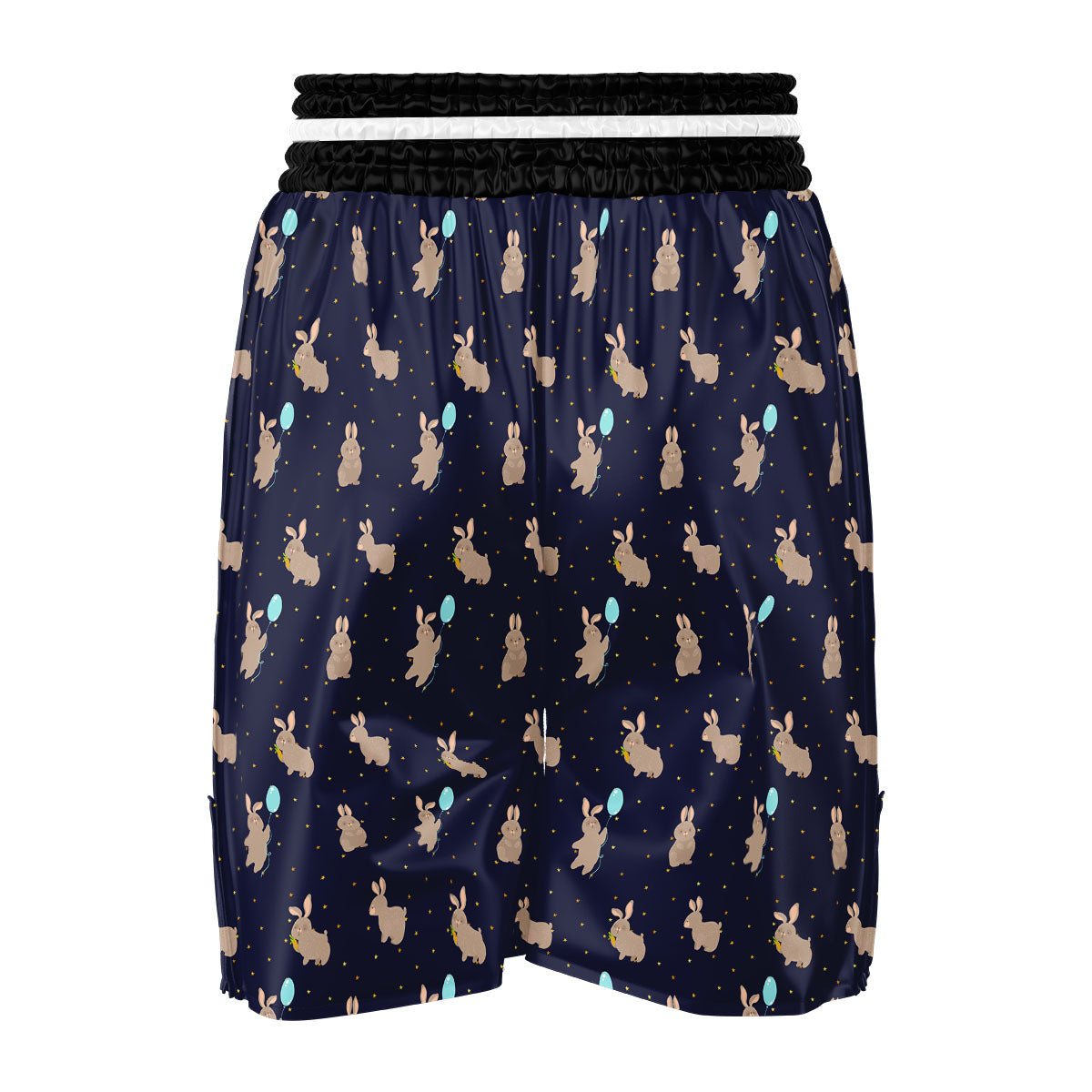 Pattern Mini Rabbit Print Boxing Shorts-grizzshop