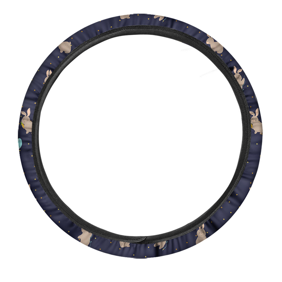 Pattern Mini Rabbit Print Car Steering Wheel Cover-grizzshop