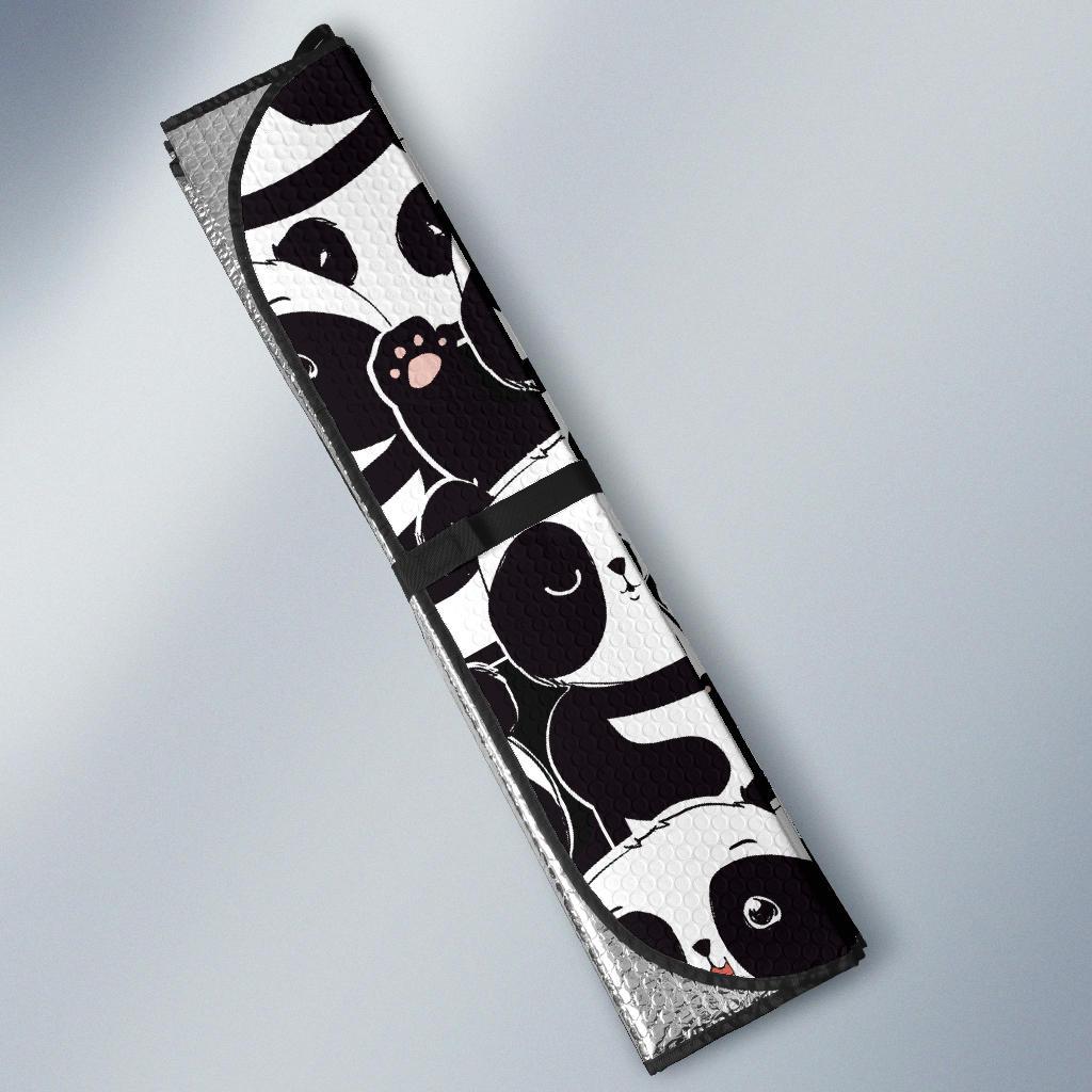 Pattern Print Baby Panda Car Sun Shade-grizzshop