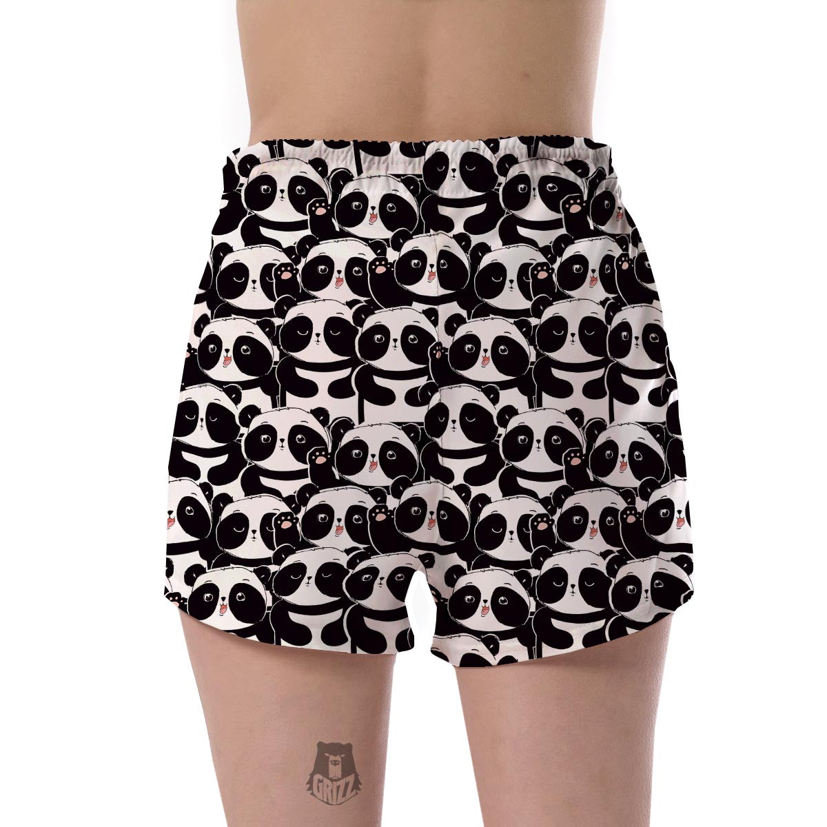 Pattern Print Baby Panda Women's Shorts-grizzshop