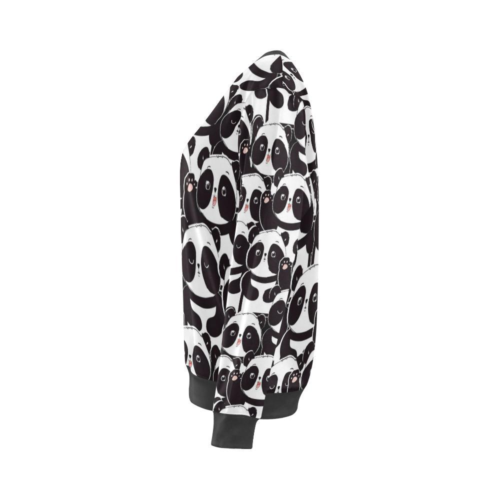 Pattern Print Baby Panda Women's Sweatshirt-grizzshop
