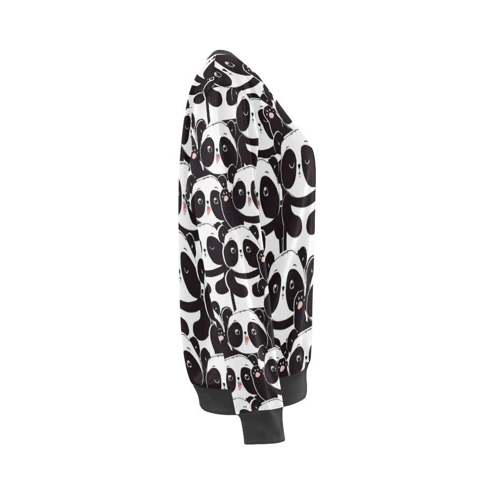 Pattern Print Baby Panda Women's Sweatshirt-grizzshop
