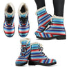 Pattern Print Baja Mexican Blanket Serape Comfy Winter Boots-grizzshop