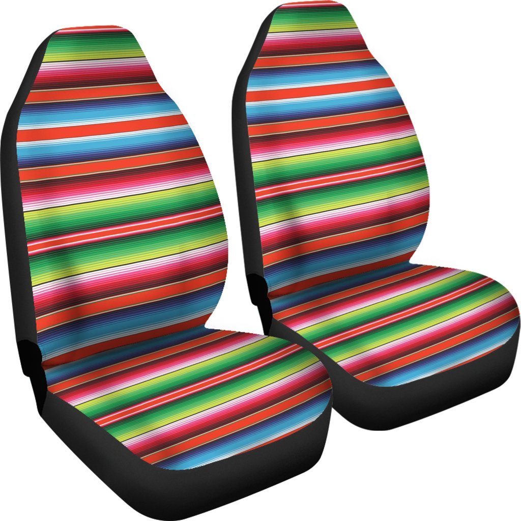 Pattern Print Baja Serape Mexican Blanket Universal Fit Car Seat Cover-grizzshop