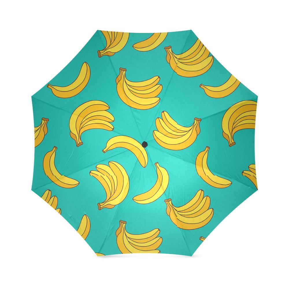Pattern Print Banana Foldable Umbrella-grizzshop