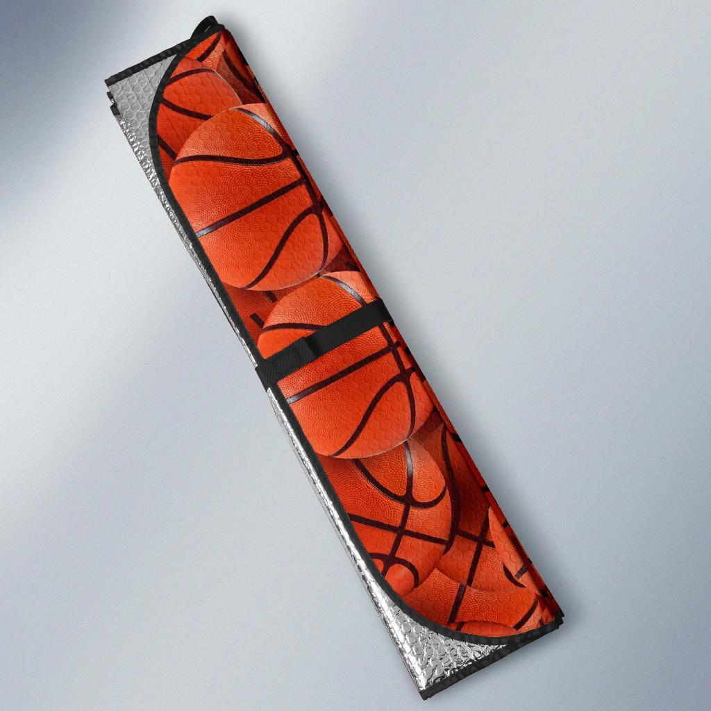 Pattern Print Basketball Car Sun Shade-grizzshop