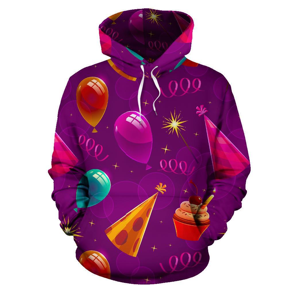 Pattern Print Birthday Men Women Pullover Hoodie-grizzshop