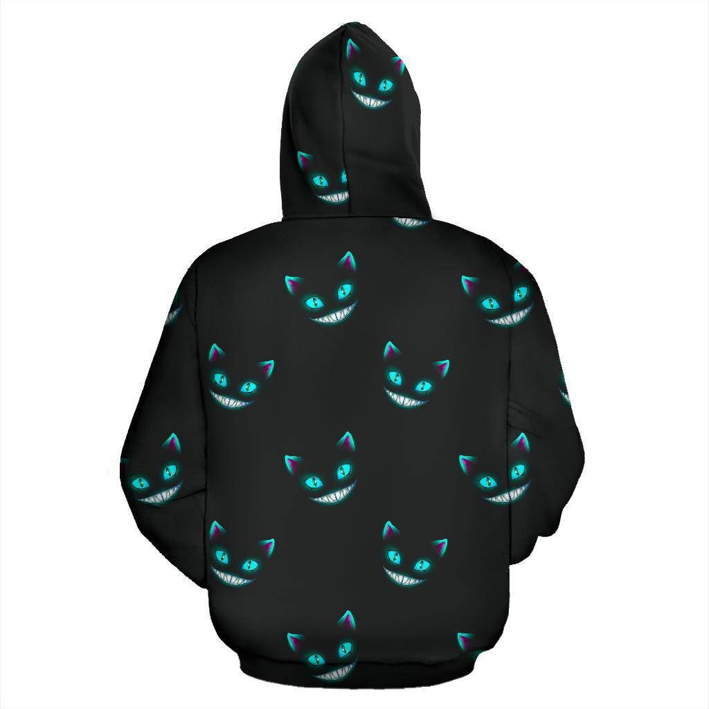 Pattern Print Black Cat Men Women Pullover Hoodie-grizzshop