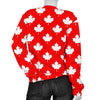 Pattern Print Canada Love Women's Sweatshirt-grizzshop