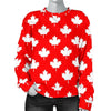 Pattern Print Canada Love Women's Sweatshirt-grizzshop