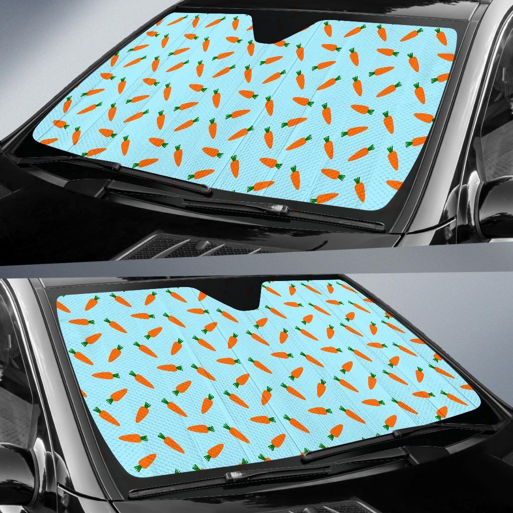 Pattern Print Carrot Car Sun Shade-grizzshop