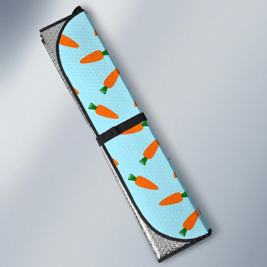Pattern Print Carrot Car Sun Shade-grizzshop