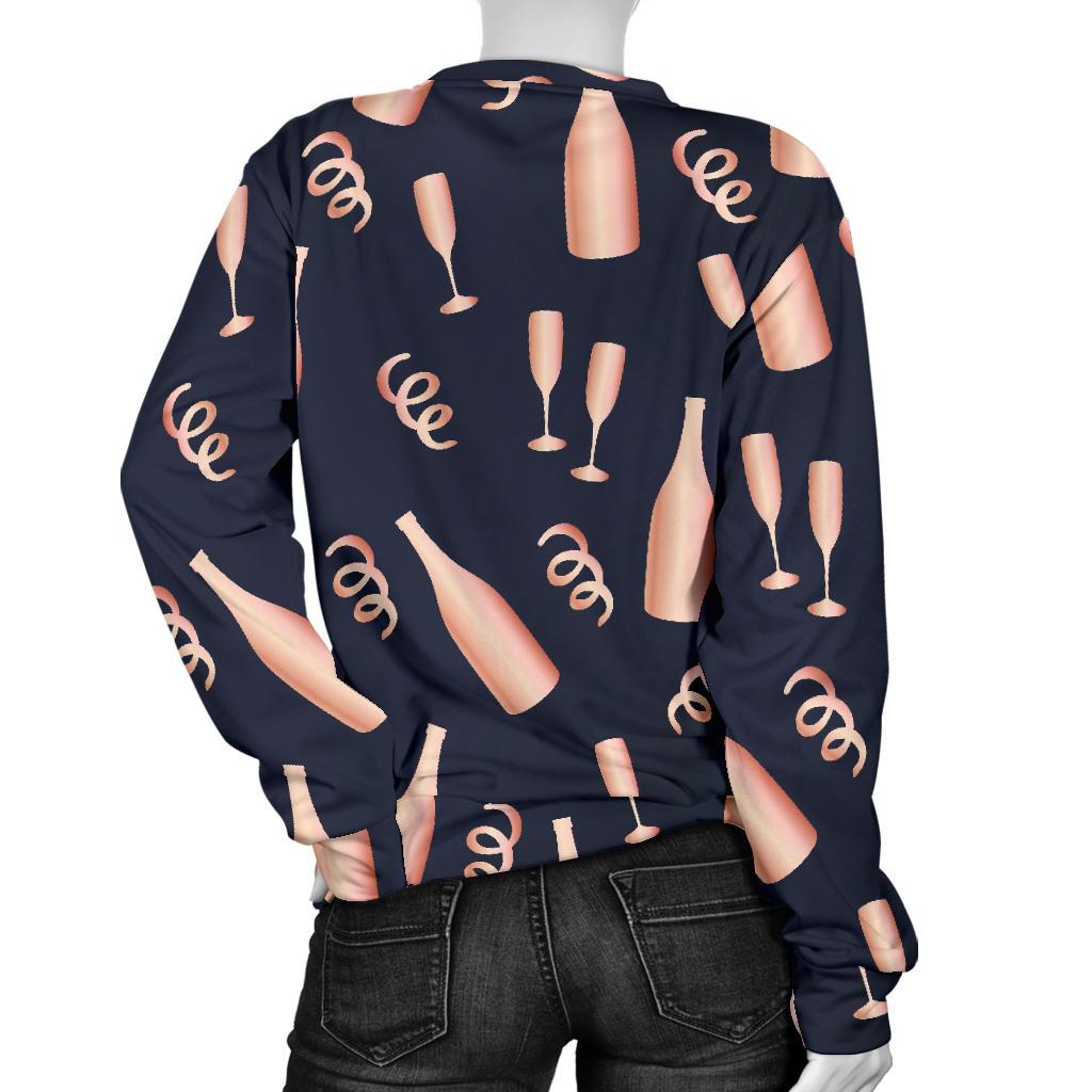 Pattern Print Champagne Women's Sweatshirt-grizzshop
