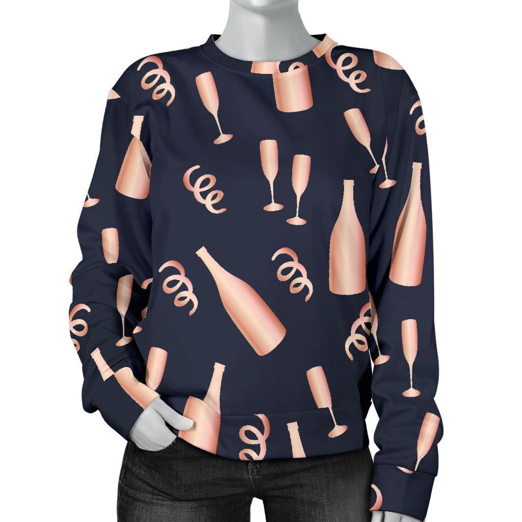 Pattern Print Champagne Women's Sweatshirt-grizzshop