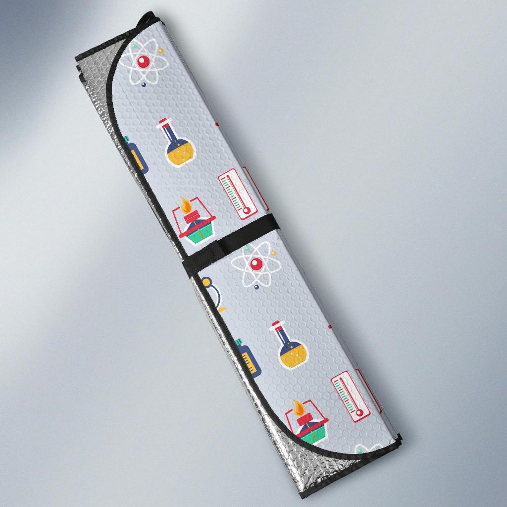 Pattern Print Chemistry Science Car Sun Shade-grizzshop