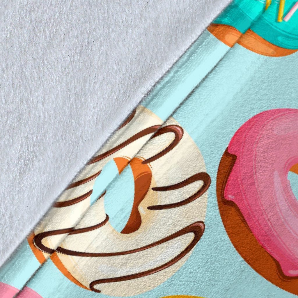 Pattern Print Colorful Donut Blanket-grizzshop