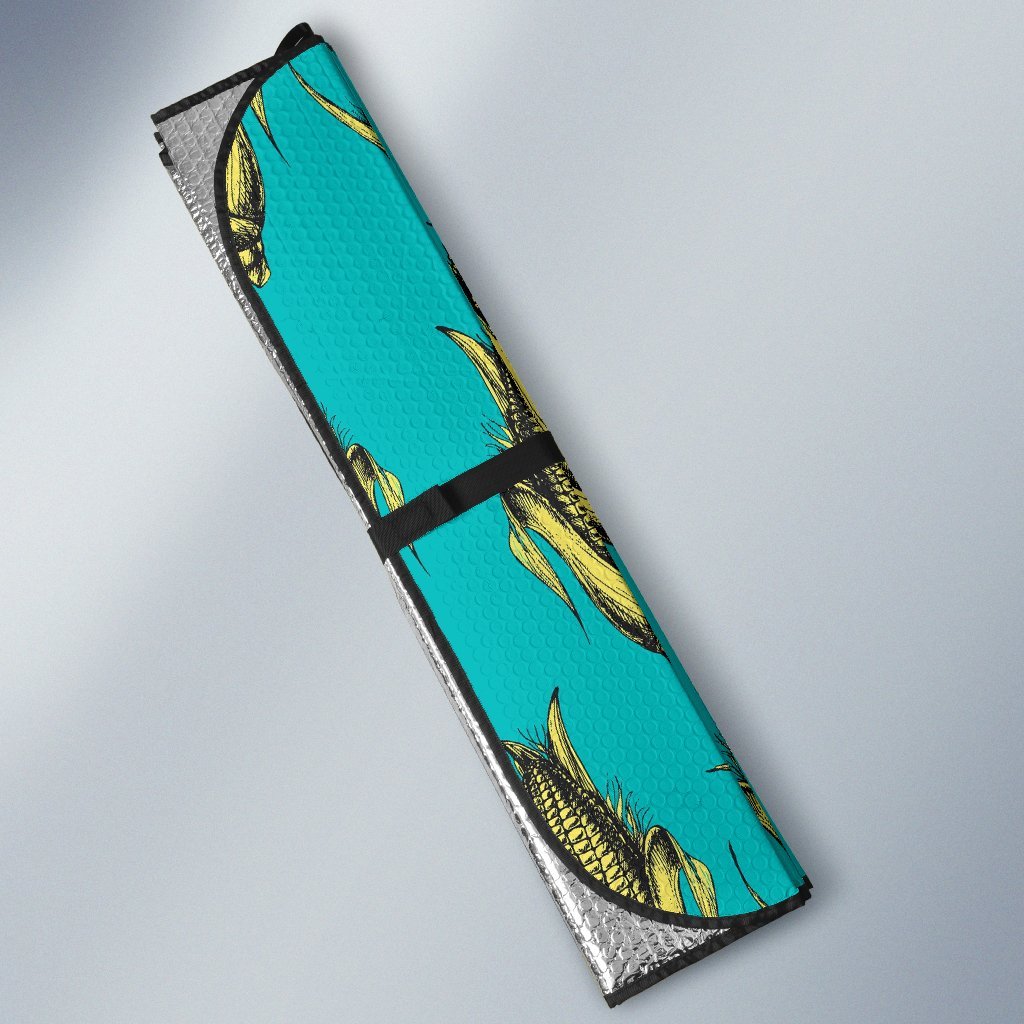Pattern Print Corn Car Sun Shade-grizzshop