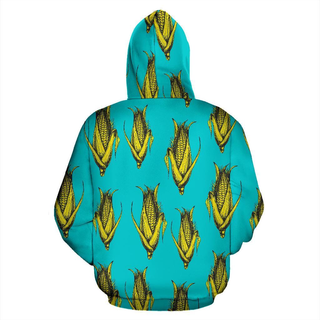 Pattern Print Corn Men Women Pullover Hoodie-grizzshop