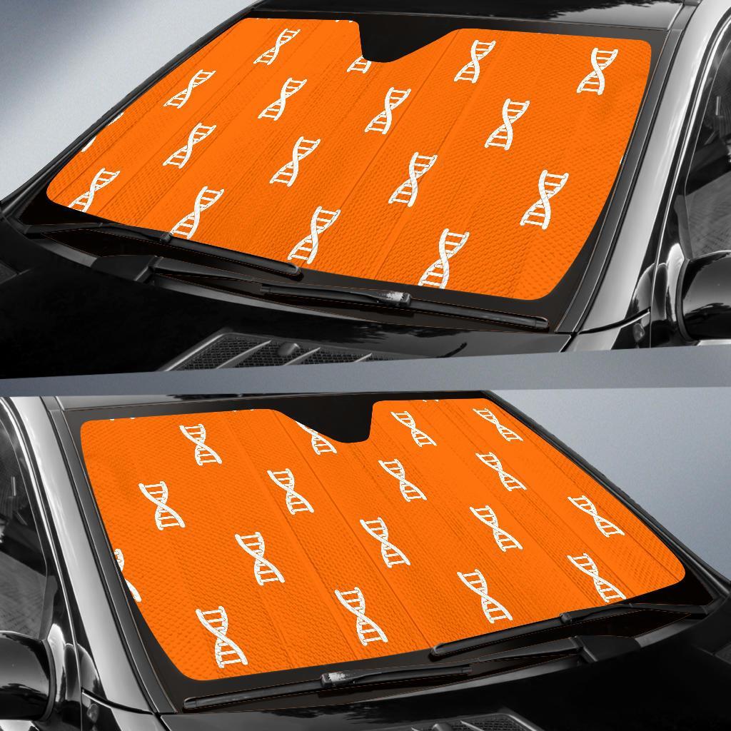 Pattern Print Dna Car Sun Shade-grizzshop