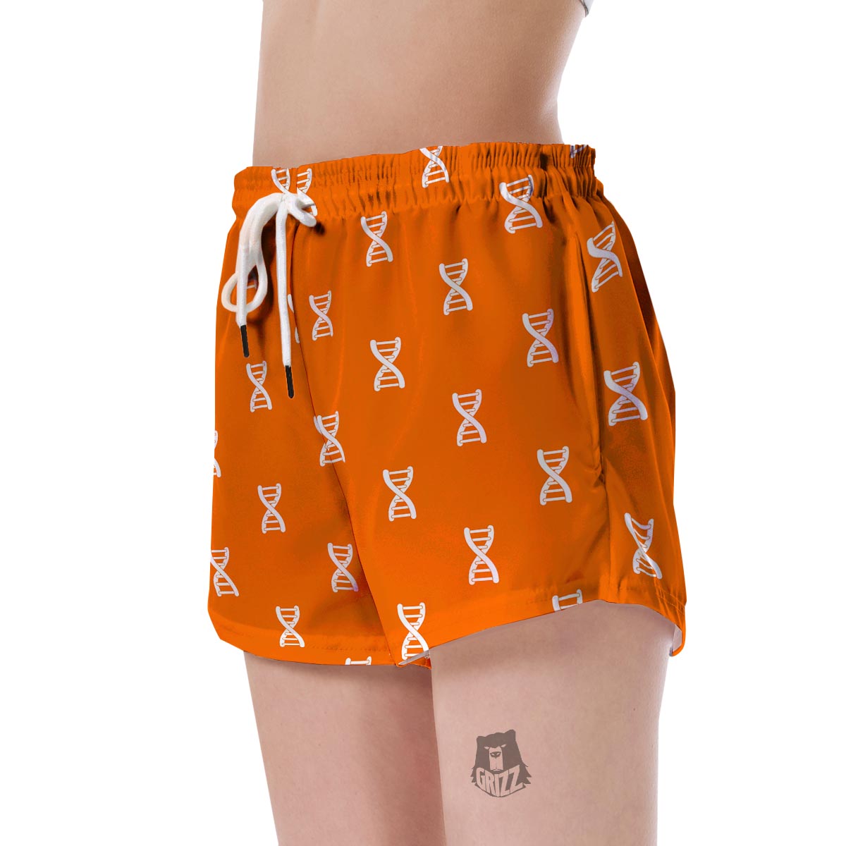 Pattern Print Dna Women's Shorts-grizzshop