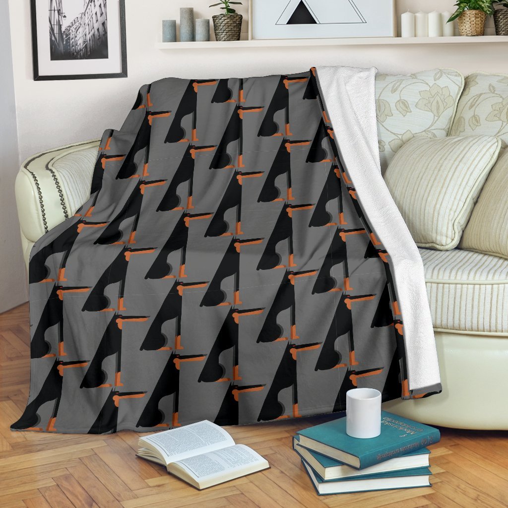Pattern Print Doberman Dog Blanket-grizzshop