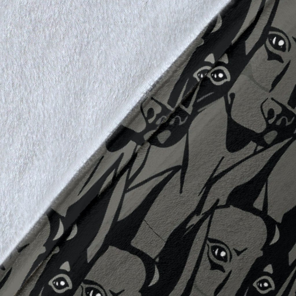 Pattern Print Dog Doberman Blanket-grizzshop