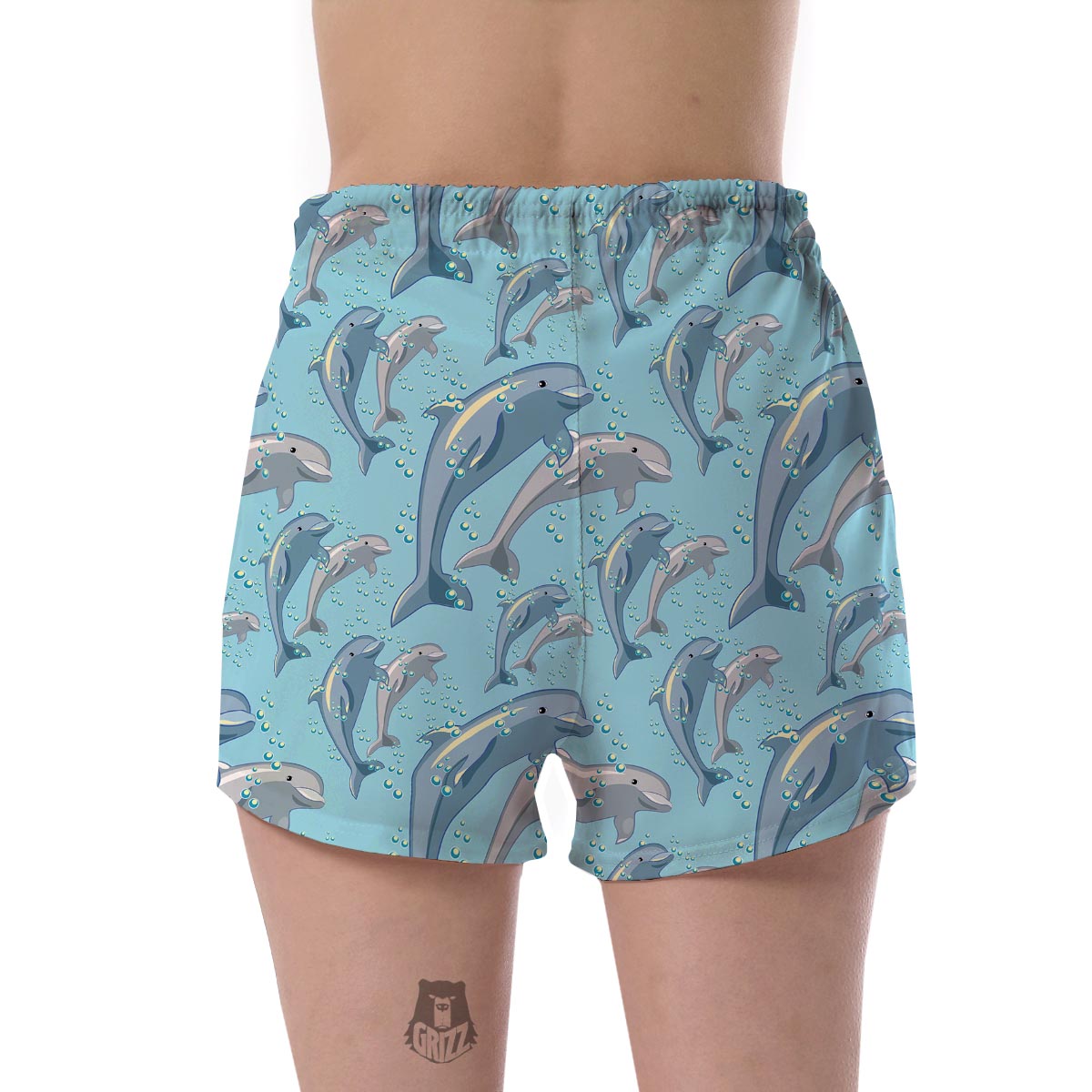 Pattern Print Dolphin Women's Shorts-grizzshop