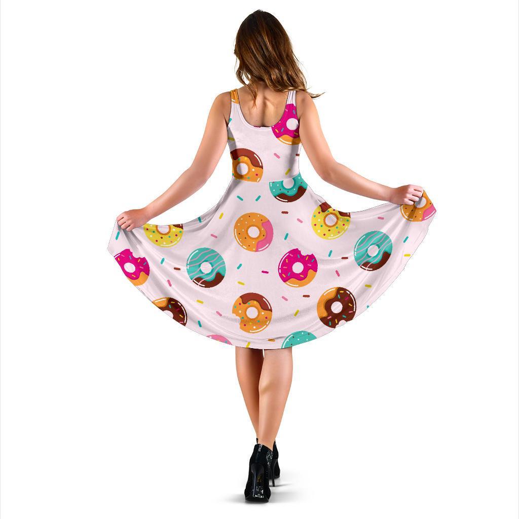 Pattern Print Donut Dress-grizzshop