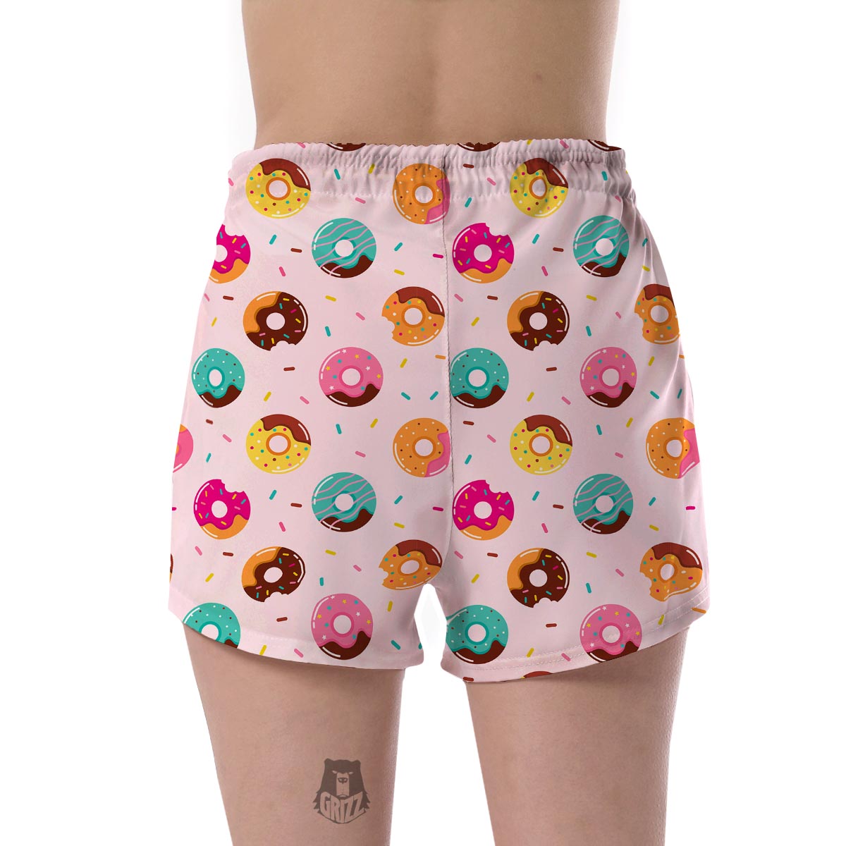 Pattern Print Donut Women's Shorts-grizzshop