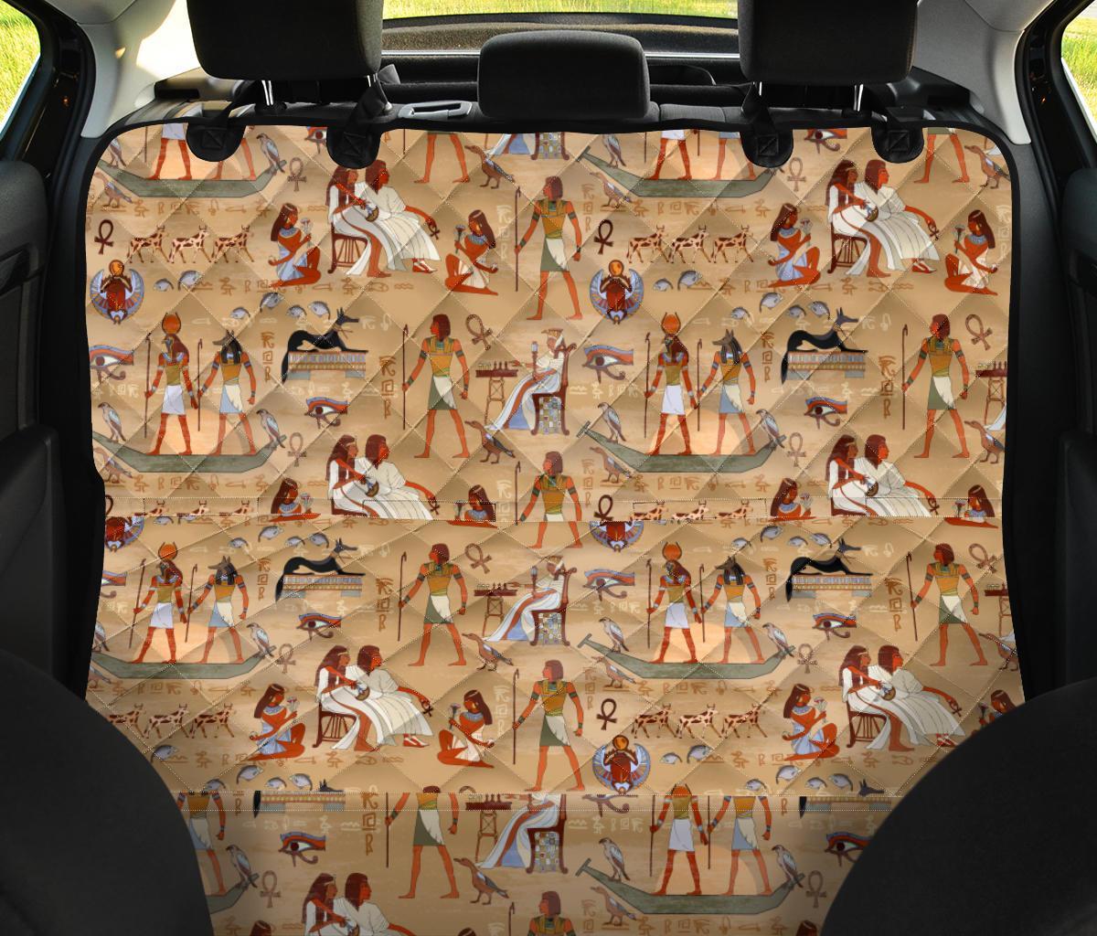 Pattern Print Egyptian Pet Car Seat Cover-grizzshop