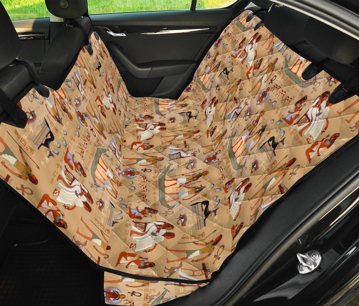 Pattern Print Egyptian Pet Car Seat Cover-grizzshop